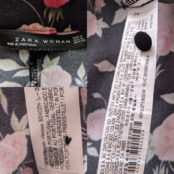 Zara Floral Lined Button Maxi Skirt - Picture 8 of 8